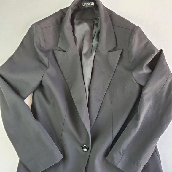 Women's Black Forever 21 blazer - Picture 2 of 5